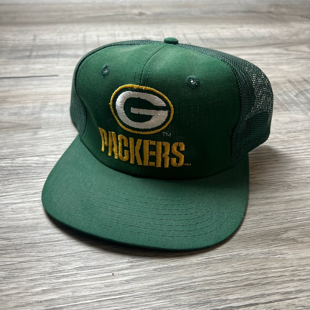 Eastport‎ Green Bay Packers Hat Mens OSFA Green Vintage Snapback Trucker NFL Cap